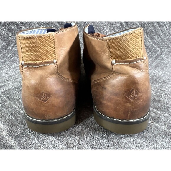 Sperry Men’s Top-Sider 5” Chukka Boots Brown Leather Cotton Lined 11.5M